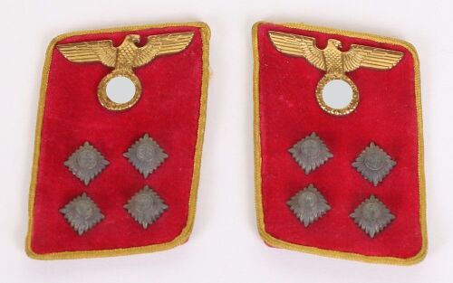 Third Reich NSDAP Reich Gemeinschaftsleiter Tunic Collar Patches