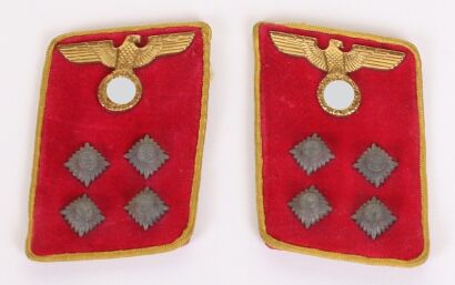 Third Reich NSDAP Reich Gemeinschaftsleiter Tunic Collar Patches
