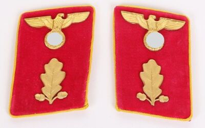 Third Reich NSDAP Reich Abschnittsleiter Tunic Collar Patches