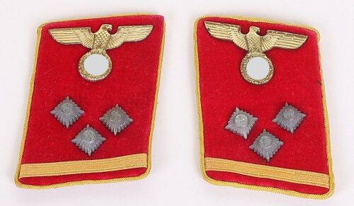 Third Reich NSDAP Reich Obereinsatzsleiter Tunic Collar Patches