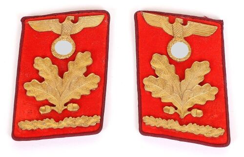 Third Reich NSDAP Gau Oberbefehlsleiter Tunic Collar Patches