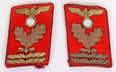 Third Reich NSDAP Gau Hauptbereichsleiter Tunic Collar Patches