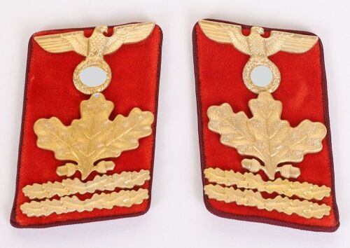 Third Reich NSDAP Gau Hauptdiensleiter Tunic Collar Patches