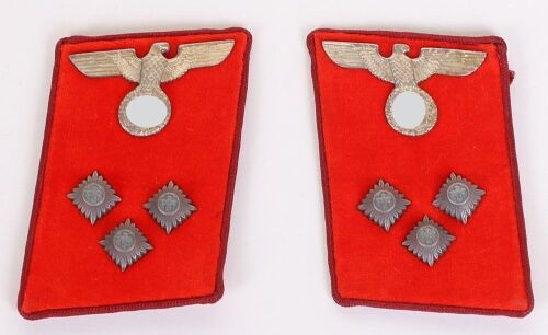 Third Reich NSDAP Gau Einsatzleiter Tunic Collar Patches