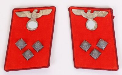 Third Reich NSDAP Gau Einsatzleiter Tunic Collar Patches