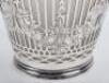 A Victorian silver and glass basket, Thomas Bradbury & Sons, Sheffield 1882 - 6