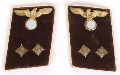 Third Reich NSDAP Kreis Bereitschaftsleiter Tunic Collar Patches
