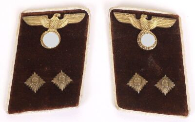 Third Reich NSDAP Kreis Bereitschaftsleiter Tunic Collar Patches