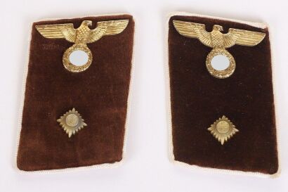Third Reich NSDAP Kreis Arbeitsleiter Tunic Collar Patches