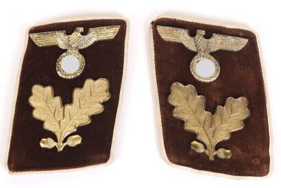 Third Reich NSDAP Kreis Bereichsleiter Tunic Collar Patches