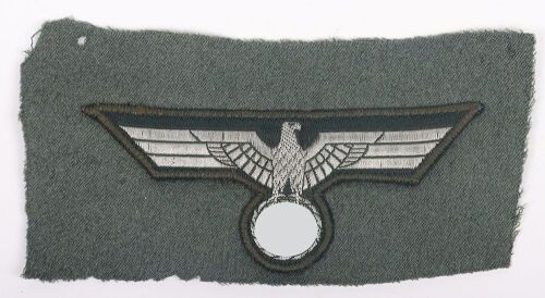 Third Reich German Army NCO's Breast Eagle, Uniform Removed.