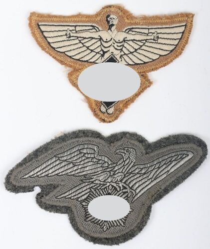 Third Reich Luftschutz (RLB) & NSFK Breast Eagles.