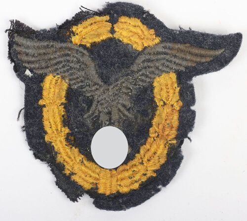 WW2 German Luftwaffe Combined Pilot Observer Badge in Cloth
