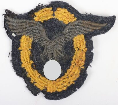 WW2 German Luftwaffe Combined Pilot Observer Badge in Cloth