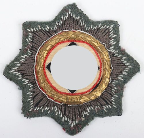 WW2 German Army / Waffen-SS German Cross in Gold Cloth Variant