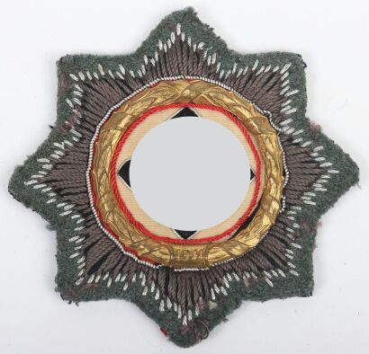 WW2 German Army / Waffen-SS German Cross in Gold Cloth Variant