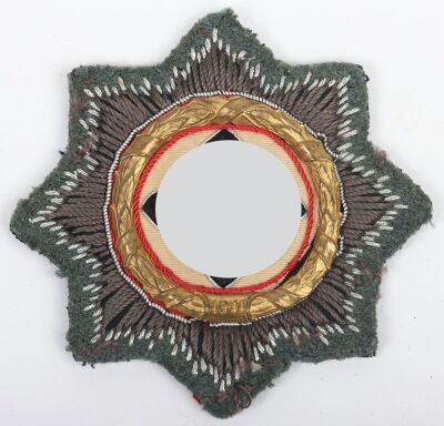 WW2 German Army / Waffen-SS German Cross in Gold Cloth Variant