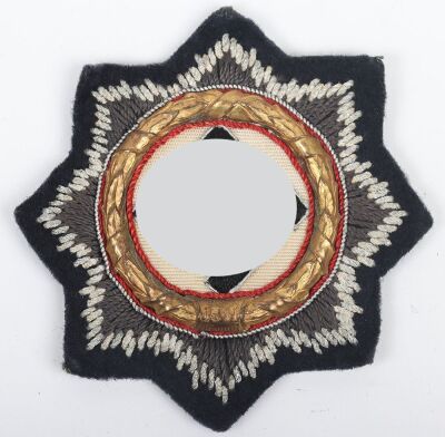 WW2 German Cross in Gold (Deutches Kreuz in Gold), Cloth Variant for Panzer Troops