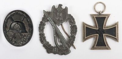 WW2 German Combat Award Grouping of Three, - 3
