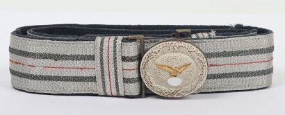 WW2 German Luftwaffe Officers Parade Brocade Belt with Buckle