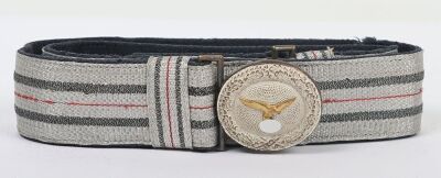 WW2 German Luftwaffe Officers Parade Brocade Belt with Buckle