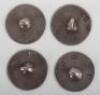 A set of four 18th century buttons, John Stoyte, Dublin c.1770 - 3