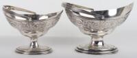 A pair of big and small Georgian silver sweet baskets, Peter & Anne Bateman, London 1796