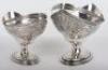 A pair of big and small Georgian silver sweet baskets, Peter & Anne Bateman, London 1796 - 4