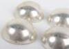 A set of six early 20th century silver menu holders, Birmingham 1904 - 2