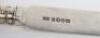 A Georgian silver letter opener, Birmingham 1831 - 3
