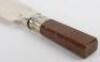 A Georgian silver letter opener, Birmingham 1831 - 5