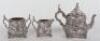 A Victorian three piece tea set, Hunt & Roskell, London 1885 - 2