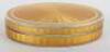 A fine silver and guilloche yellow enamel box, import, 1912 Adolf Philip Krieger