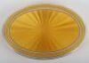 A fine silver and guilloche yellow enamel box, import, 1912 Adolf Philip Krieger - 3