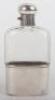 An early 20th century silver and glass flask, Cohen & Charles, Birmingham 1909 - 2