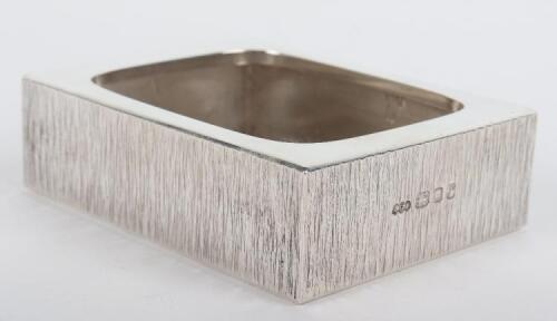 A Gerald Benney silver ashtray, London 1972