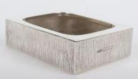 A Gerald Benney silver ashtray, London 1972