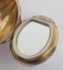 A Victorian silver compact in the form of an egg, George Unite, Birmingham 1887 - 4