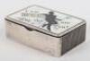 A superb Victorian silver and enamel box and match striker, Horton & Allday, Birmingham 1887 - 3