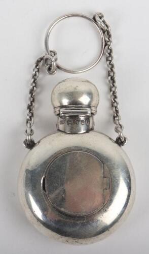 A rare silver scent bottle/vinaigrette/pill box, Sampson & Mordan, London 1875