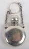 A rare silver scent bottle/vinaigrette/pill box, Sampson & Mordan, London 1875