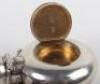 A rare silver scent bottle/vinaigrette/pill box, Sampson & Mordan, London 1875 - 4