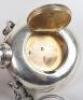 A rare silver scent bottle/vinaigrette/pill box, Sampson & Mordan, London 1875 - 5