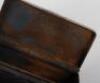 A Russian silver snuff box, marked HAG - 8