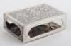 A Chinese silver match holder, marks rubbed - 3