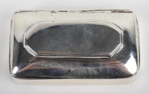 A Georgian silver snuff box, John Thropp, Birmingham 1814