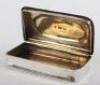 A Georgian silver snuff box, John Thropp, Birmingham 1814 - 6
