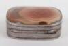 A Georgian silver and agate vinaigrette, Scottish - 2