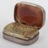 A Georgian silver and agate vinaigrette, Scottish - 6