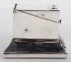 An early 20th century silver cigar/cigarette cutter and match holder/striker, London 1910